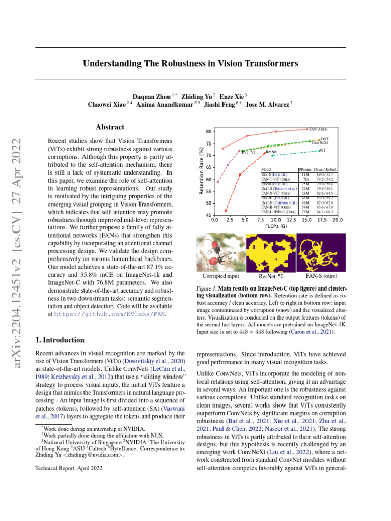 Robustness in Vision Transformers | PDF | Applied Mathematics ...