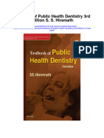 Textbook of Public Health Dentistry 3Rd Edition S S Hiremath Full Chapter