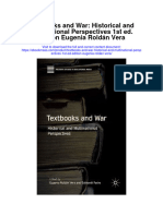 Textbooks and War Historical and Multinational Perspectives 1St Ed Edition Eugenia Roldan Vera Full Chapter