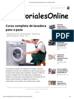 Curso Completo de Lavadora Paso A Paso - Tutoriales Online