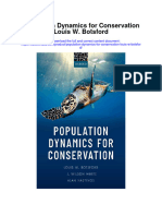 Population Dynamics For Conservation Louis W Botsford All Chapter