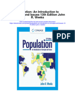 Download Population An Introduction To Concepts And Issues 13Th Edition John R Weeks all chapter