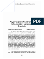 No Paso Nada de Antonio Skarmeta. Exilio, Identidad y Adaptaciones de Un Texto