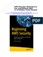 Beginning Aws Security Build Secure Effective and Efficient Aws Architecture 1St Edition Tasha Penwell Full Chapter