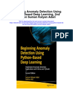 Beginning Anomaly Detection Using Python Based Deep Learning 2Nd Edition Suman Kalyan Adari Full Chapter