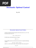 Stochastic Optimal Control