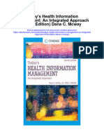 Download Todays Health Information Management An Integrated Approach Third Edition Dana C Mcway all chapter