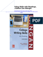 Download College Writing Skills With Readings 11Th Edition Zoe Albright full chapter