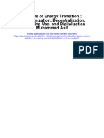 Download The 4Ds Of Energy Transition Decarbonization Decentralization Decreasing Use And Digitalization Muhammad Asif full chapter