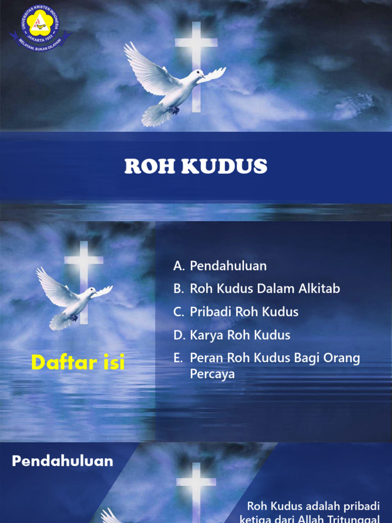 Peran dan Makna Roh Kudus dalam Kristen | PDF