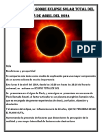 Instrucciones Sobre Eclipse Solar Total Del