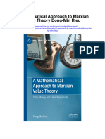 A Mathematical Approach To Marxian Value Theory Dong Min Rieu Full Chapter