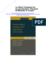Download Positive Affect Treatment For Depression And Anxiety Therapist Guide Michelle G Craske all chapter