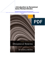 A Modern Introduction To Dynamical Systems Richard Brown Full Chapter