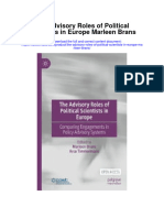 The Advisory Roles of Political Scientists in Europe Marleen Brans Full Chapter