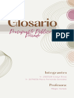 Glosario Presupuesto P y P