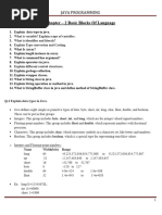 Chapter 2 Building Blocks of The Language