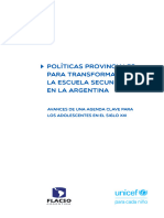 Steinberg, C., Tiramonti, G. y Ziegler, S. (2019) - Políticas Provinciales para Transformar La Escuela Secundaria en La Argentina