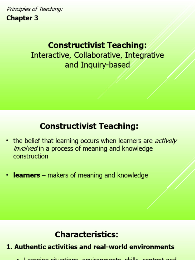 POT Chapter 3 | PDF | Inquiry Based Learning | Learning