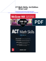 Download Top 50 Act Math Skills 3Rd Edition Brian Leaf all chapter