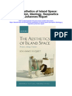 The Aesthetics of Island Space Perception Ideology Geopoetics Johannes Riquet Full Chapter