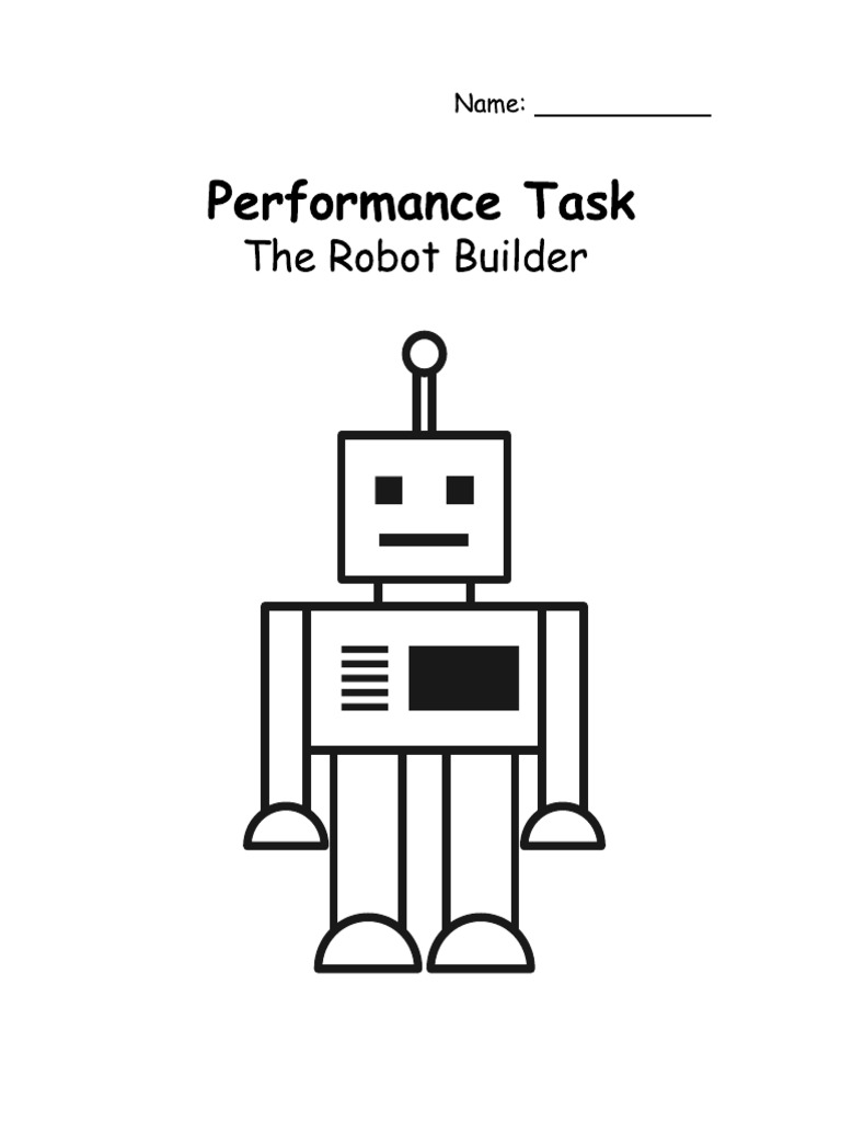 Robot performance task 2 pdf