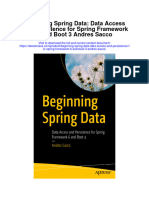Download Beginning Spring Data Data Access And Persistence For Spring Framework 6 And Boot 3 Andres Sacco full chapter