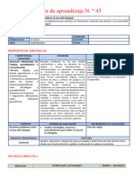 IV Sesión de Aprendizaje MAT - 43