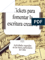 6 Tickets para Fomentar La Escritura Creativa (Post de Instagram (Cuadrado) )