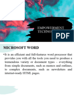 Advanced Productivity Tool - Ms Word