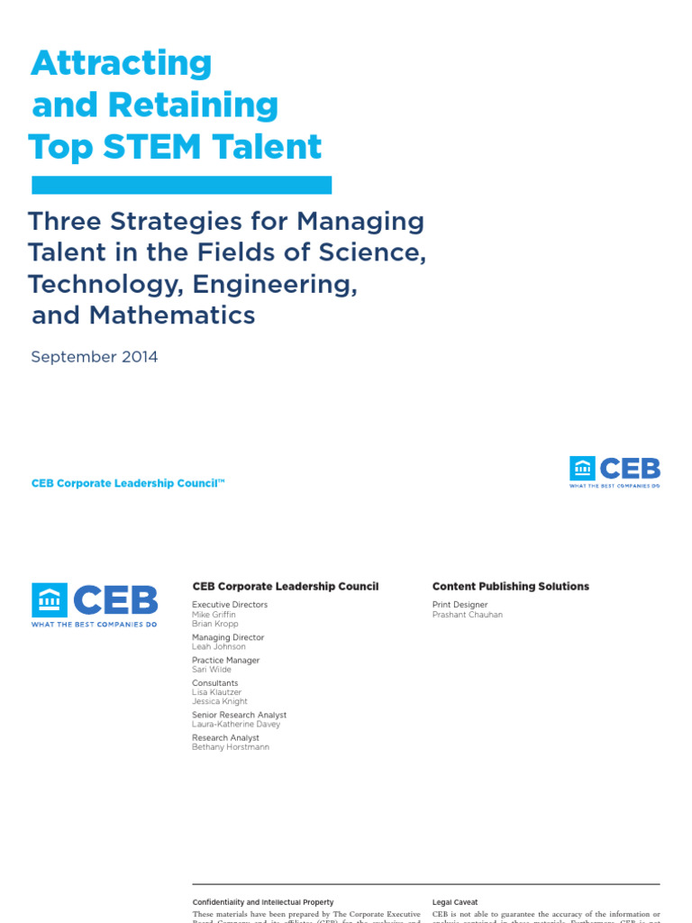Attracting and Retaining Top STEM Talent | PDF | Science, Technology ...