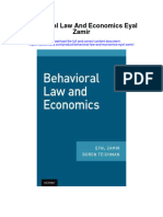 Download Behavioral Law And Economics Eyal Zamir full chapter
