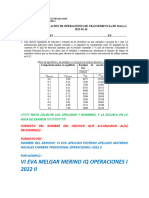 Sexta Evaluacion de Operaciones I 2022 II