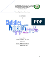 Module 4 Satistics and Probability