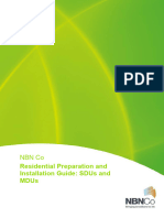 Preparation and Installation Guide For Sdus and Mdus
