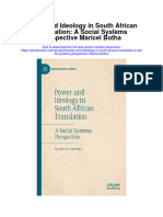 Download Power And Ideology In South African Translation A Social Systems Perspective Maricel Botha all chapter
