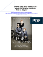Download Lgbt Victorians Sexuality And Gender In The Nineteenth Century Archives Simon Joyce full chapter