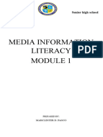 Media Information and Literacy Module 1