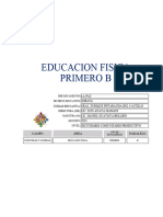 Educacion Fisica Primero B: Campo Área Paralelo