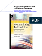 Communicating Politics Online 2Nd Edition Chapman Rackaway Full Chapter