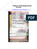 Download Being And Value In Technology Enrico Terrone full chapter