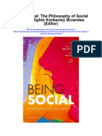 Being Social The Philosophy of Social Human Rights Kimberley Brownlee Editor Full Chapter