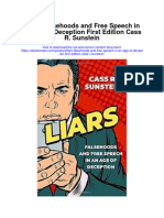 Liars Falsehoods and Free Speech in An Age of Deception First Edition Cass R Sunstein Full Chapter