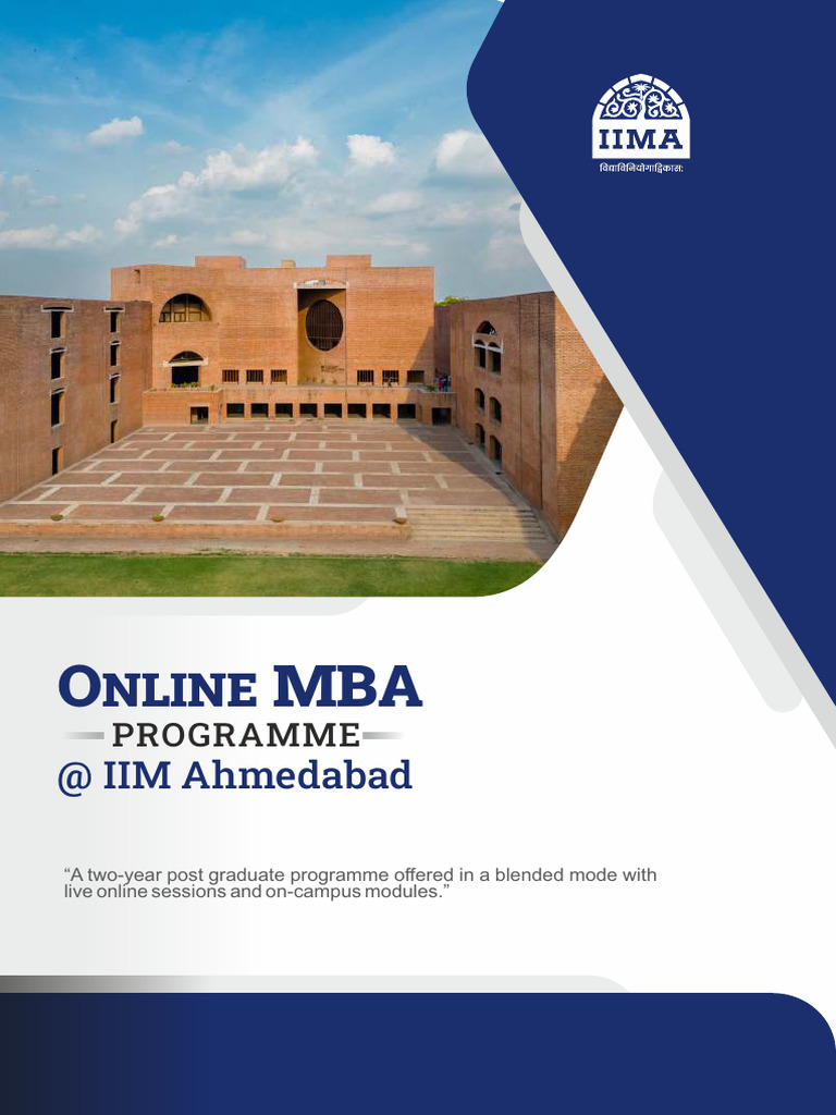IIM Ahmedabad Online MBA Programme | PDF | Master Of Business ...