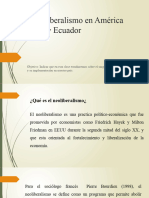 El Neoliberalismo en AmÃ©rica Latina y Ecuador