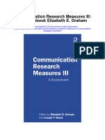 Communication Research Measures Iii A Sourcelizabeth E Graham Full Chapter