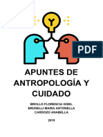 APUNTES DE ANTROPOLOGÍA Y CUIDADO 2019