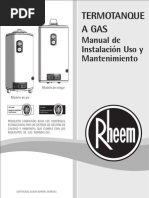 Download Manual Termotanques Rheem - Linea Gas by marphysa SN72451699 doc pdf