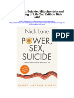 Download Power Sex Suicide Mitochondria And The Meaning Of Life 2Nd Edition Nick Lane all chapter