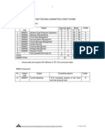 3 Year Teaching, Examination & Credit Scheme National Council Component